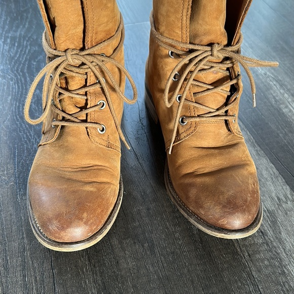 Hibou Frocata brown lace up boots size 36 - Picture 6 of 11